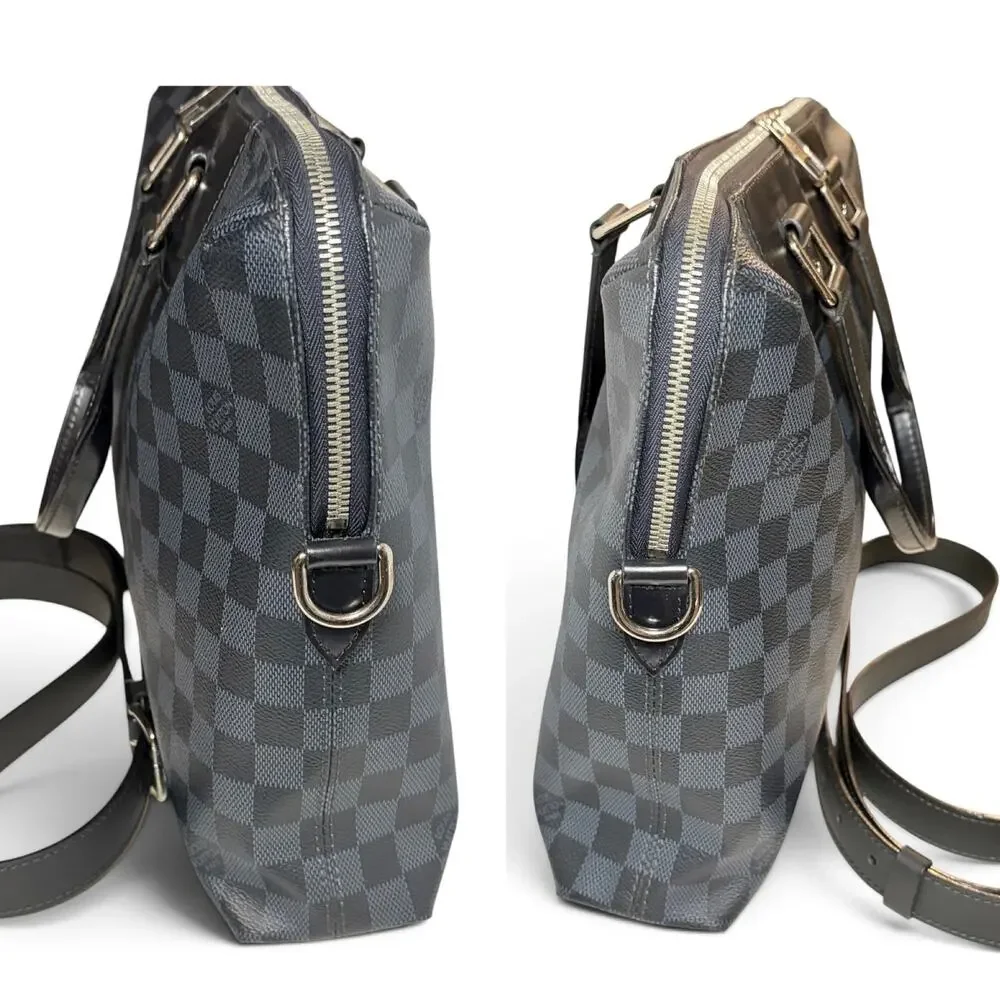 Louis Vuitton Porte-Documents Jour Damier Graphite Briefcase Laptop Bag w/Strap